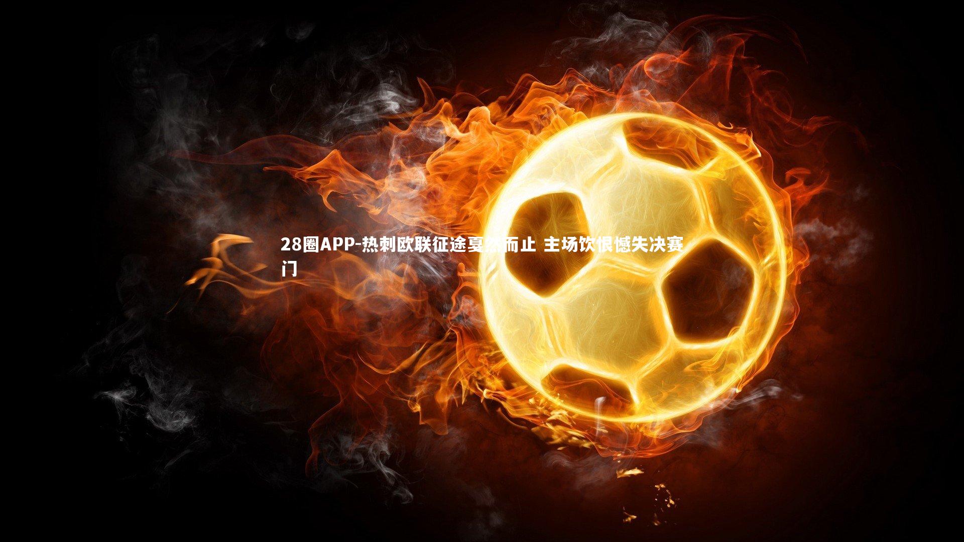 28圈APP-热刺欧联征途戛然而止 主场饮恨憾失决赛门